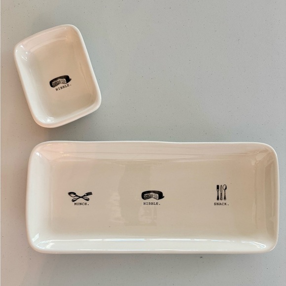 Rae Dunn Other - Rae Dunn platter, snack tray, nibble, munch, magenta, artisan collection
